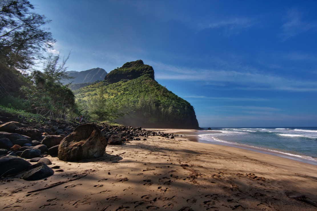 Beautiful Hanakapiai Beach Kauai